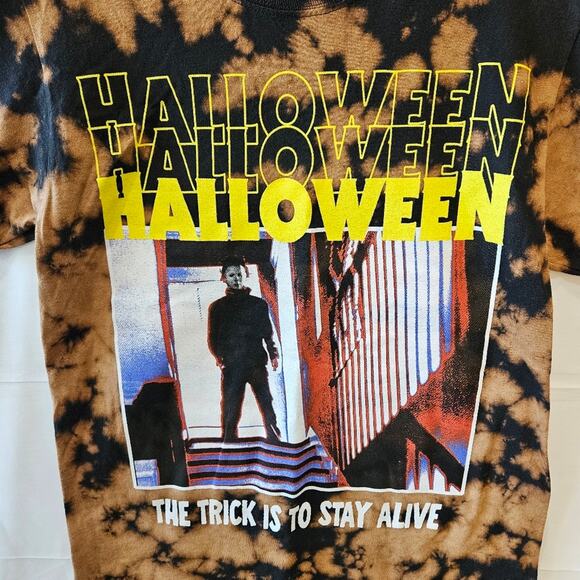 John Carpenter's Halloween Acid Wash Short Sleeve Black Tee Small - Picture 2 of 6